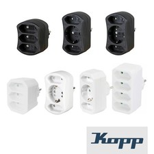 Steckdosenadapter 3fach Dreifachstecker für Steckdose Mehrfachstecker Kopp