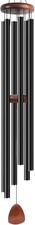 70" Extra Large Wind Chime for Outside Deep Tone, 6 Heavy Duty Tubes Aluminium