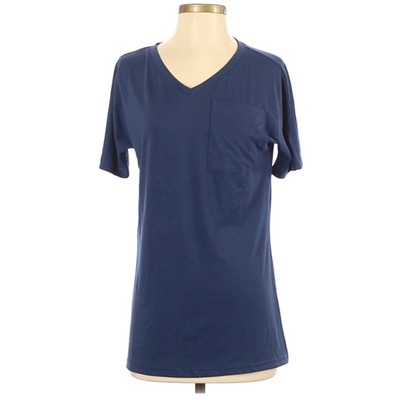 Face Face Short Sleeve Pocket T-Shirt Women s Size Large Navy Blue