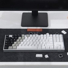 Doubleshot PBT Keycap Set Black White 75 Percent Cherry Profile 121 Keys