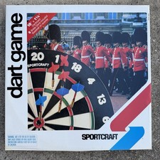 NEW SEALED Sportcraft Dart Board 18" Thick 1.25  W/ 6 Darts Double Sided