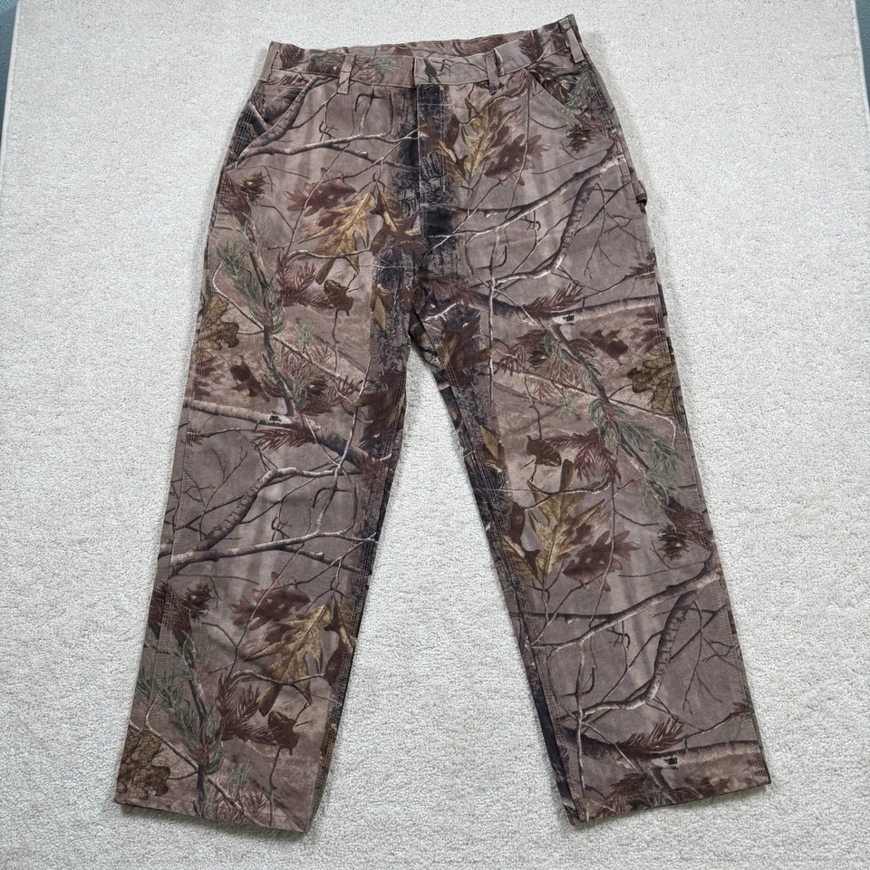Carhartt Pants Men 36x30 Realtree AP Camo B235 CAP Carpenter Dungaree Fit VTG - Image 2 of 4