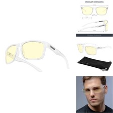 GUNNAR Gaming Glasses - Intercept Crystal Amber Lens - Blue Light Blocking