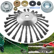 10 Inch Steel Wire Grass Trimmer Head for Weed Eater Rotary Brush Cutter Heads