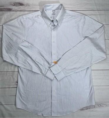 NWT Brooks Brothers Mens Shirt Multicolor Regent Striped NON-IRON Supima Cotton