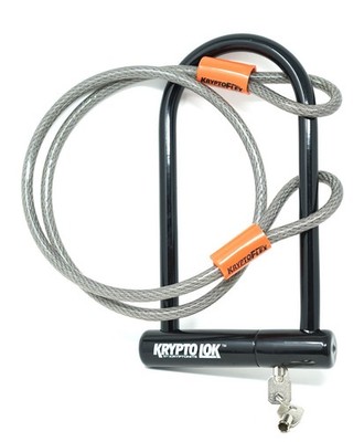 Kryptonite KryptoLok U-Lock with Kryptoflex Cable2KeysBikeLock VeryGoodCondition