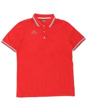 Kappa Mens Polo Shirt Large Red BN04