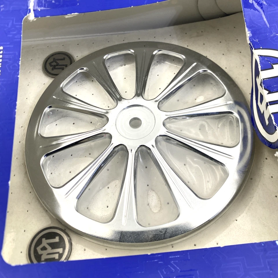 NOS Performance Machine Revel Chrome Air Cleaner Faceplate & Medallion Harley - Image 4 of 4