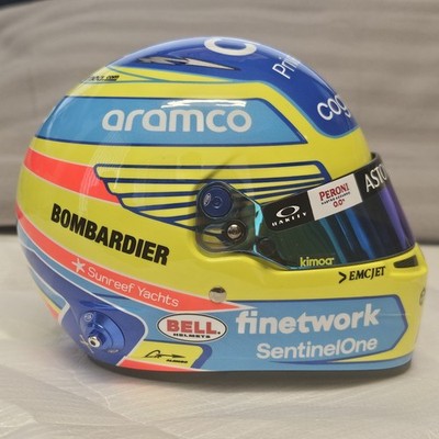 Fernando Alonso Bell helmet 1/2 scale mini helmet 2023 Aston Martin