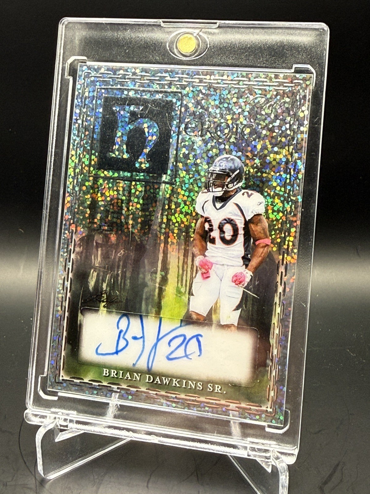 2025 Leaf Eclectic Signature Football AUTO 1/1 BRIAN DAWKINS HEROIC view 1