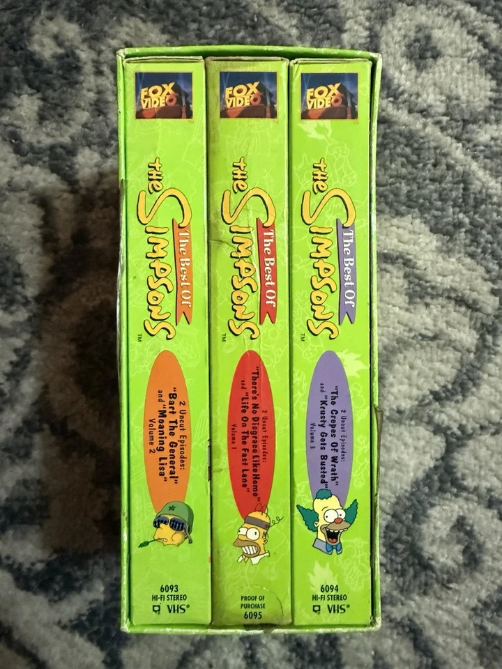 The Best Of The Simpsons VHS Box Set Volumes 1-3, 1 2 & 3 Cartoon TV Show - Image 4 of 4