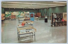 Kansas Abilene Eisenhower Museum East Wing Mamie Inaugural Doll Chrome Postcard