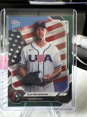 2026 Topps Now WBC Clayton Kershaw Team USA SP #USA06 /99 | eBay