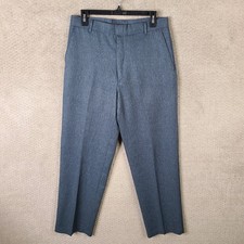 Vintage Levis Action Slacks Mens 33x30 30x30 Gray Polyester Flat Front Pants