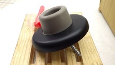 Lot Of 8 Hager 236w Us19 Concave Wall Stop Bumper Flat Black 2-716 In