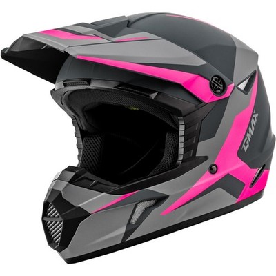 GMax MX-46 CYCLUS HEMET MATTE GREY/PINK LG D3465346