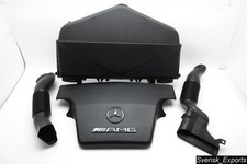 Mercedes W210 98-02 E55 Amg Oem Air Intake Filter Box Engine Cover Pipe Set Kn Mercedes W210 98-02 E55 Amg Oem Air Intake Filter Box Engine Cover Pipe Set Kn