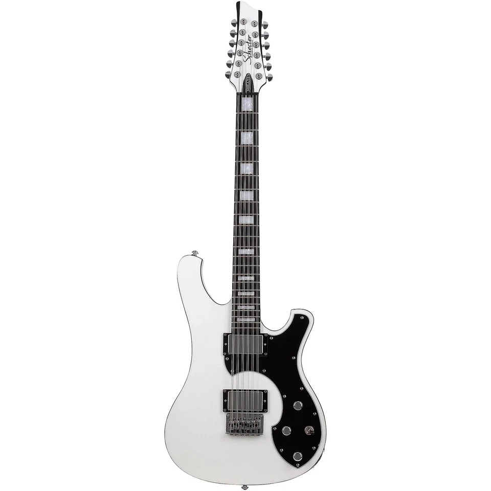 Schecter Stargazer 12-String Electric Guitar, Ebony Fingerboard, Gloss White - Image 2 of 3