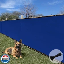 EandK Sunrise 6' x 50' Privacy Fence Screen with Grommets, Outdoo