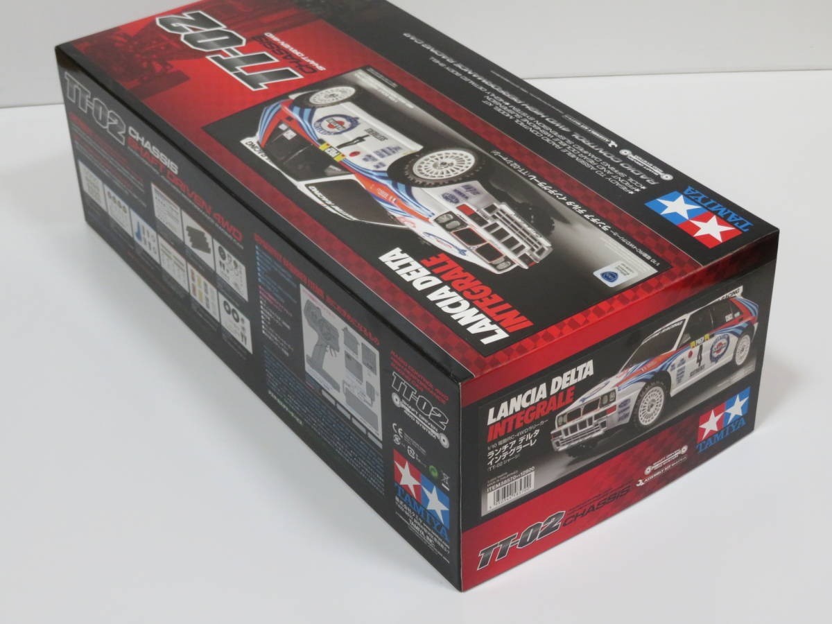 TAMIYA 1/10 RC No.570 Lancia Delta Integrale TT-02 CHASSIS Assembly Kit 58570