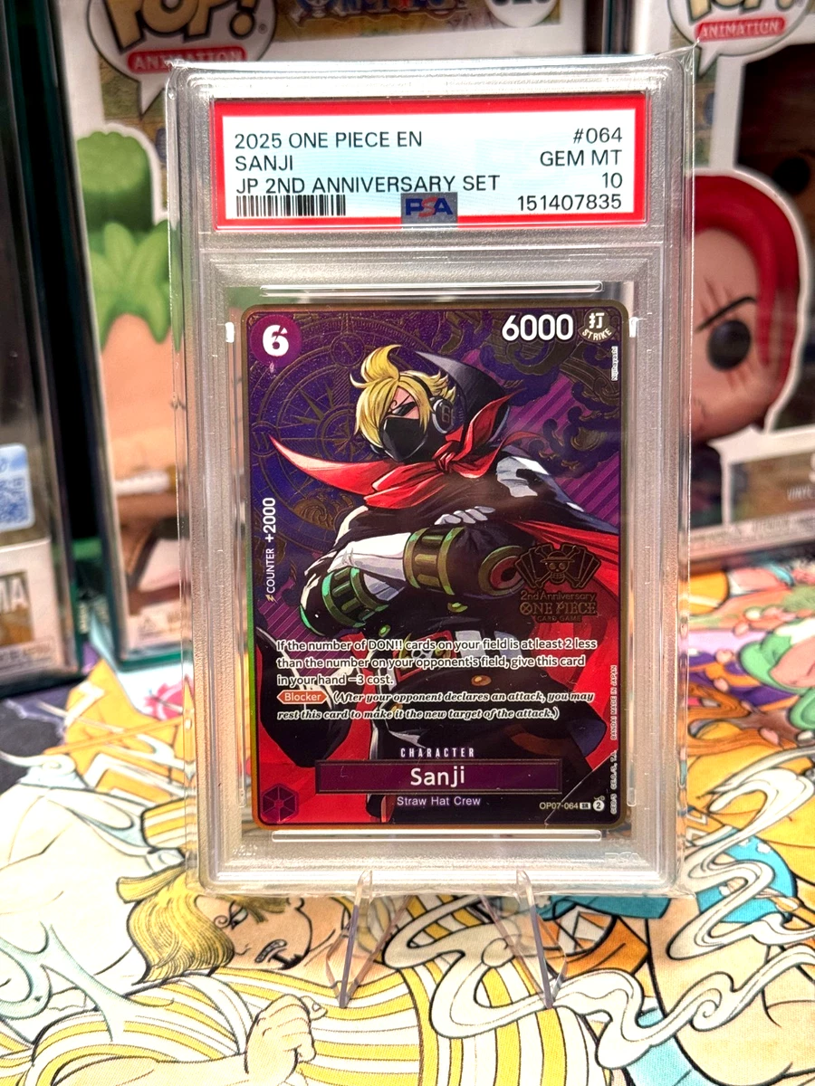 【PSA10】サンジ OP07-064 2nd ANNIVERSARY SET ONE PIECE CARD GAME/☆Promotional Cards]Sanji(2nd ANNIVERSARY SET