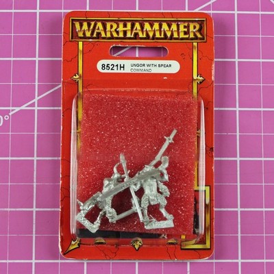 Warhammer Chaos Beastmen Ungor with Spear Command NIB Metal - OOP Ungors Spears