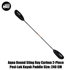 Aqua Bound Sting Ray Carbon 2-Piece Posi-Lok Kayak Paddle Size: 240 CM