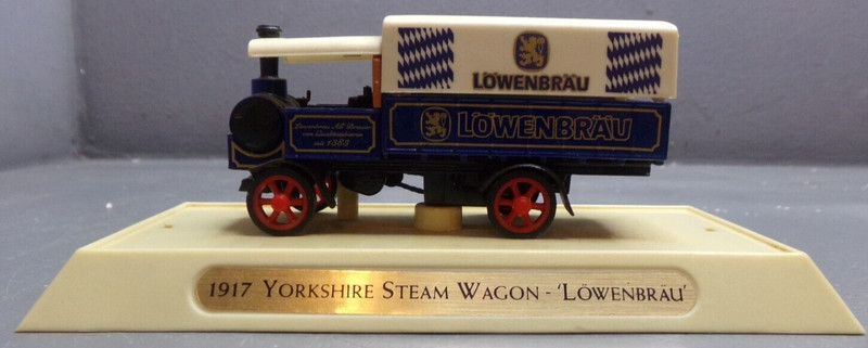 Matchbox Models Yesteryear 1917 Yorkshire Steam Wagon Lowenbrau Beer