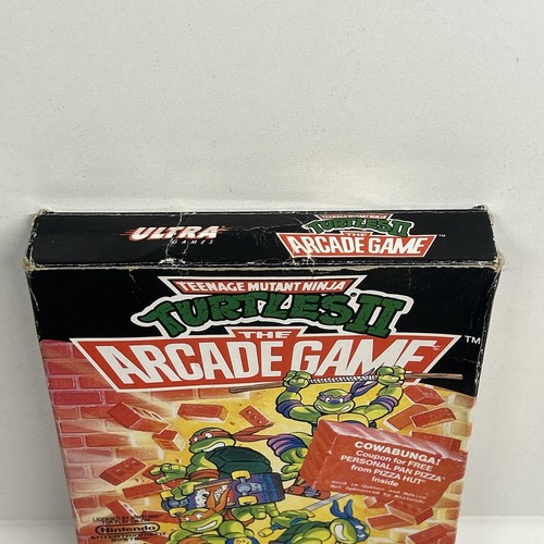 Teenage Mutant Ninja Turtles II Arcade Game Nintendo NES Complete CIB Mint Cart - Picture 3 of 24