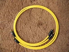 MOGAMI YELLOWJACKET 8' CABLES NAKAMICHI PRO GOLD RCA'S CARDAS SOLDER, REAL SOUND