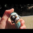 Penguin PEZ Candy Dispenser Light Blue Toboggin Hat Preowned Dirty Collectible — photo 2