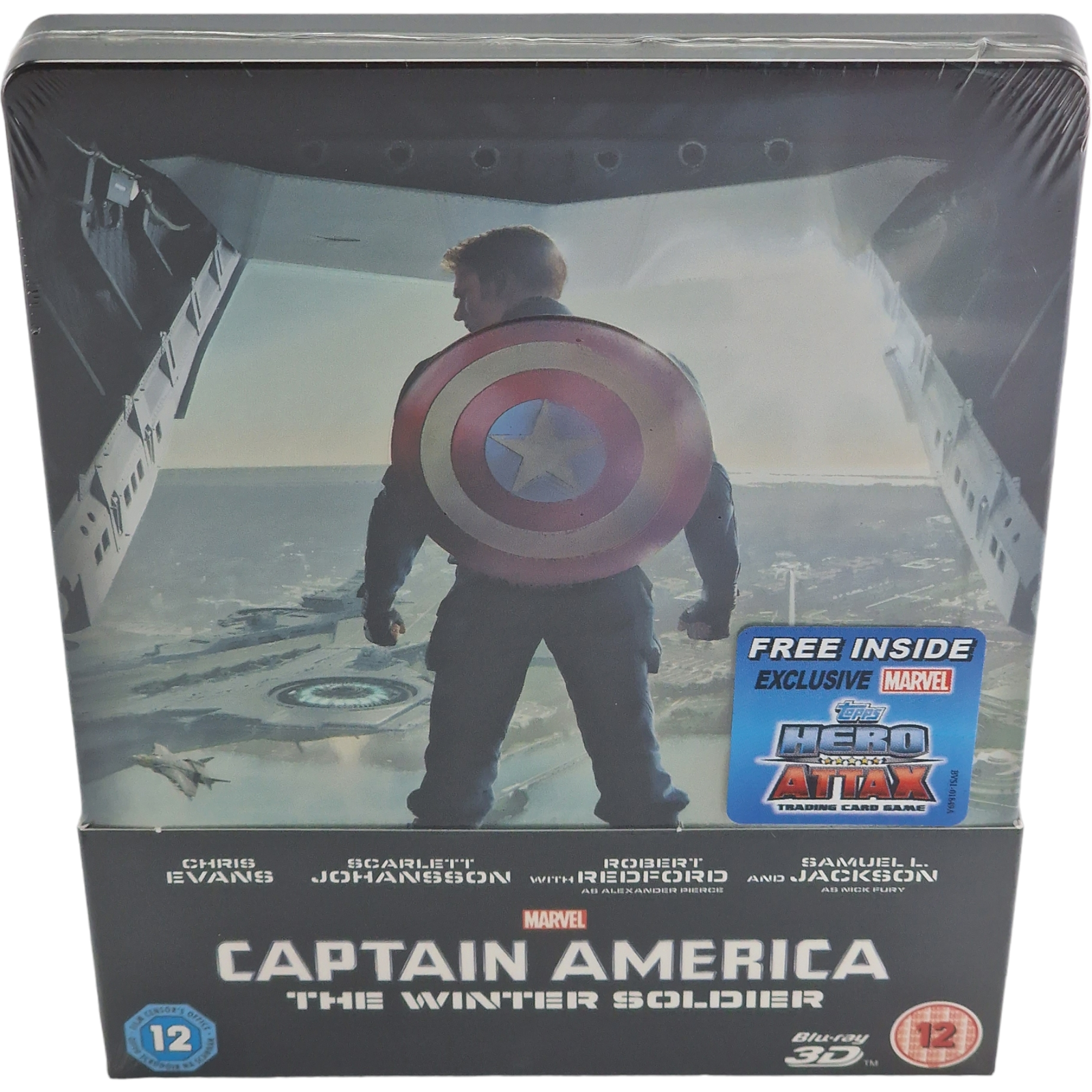 Captain America: The Winter Soldier Blu-Ray 3D+2D Steelbook Zavvi Marvel Libero