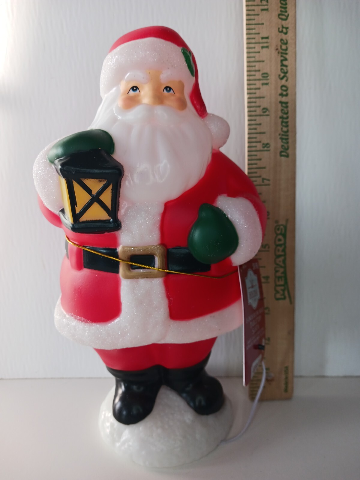🎅11 Inch Christmas Blow Mold Table Top Santa Clause W/ Lantern BRAND NEW eBay