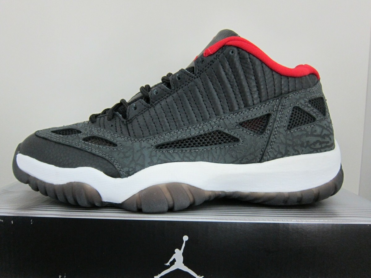 2003 Air Jordan 11 Retro Low IE Black Red (Bred) - Men's Size 9 | eBay