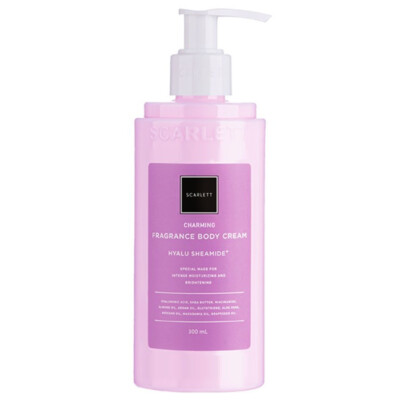 Whitening Body Cream Charming Hyalu Shea Brightening Black Spots SCARLETT 300ml