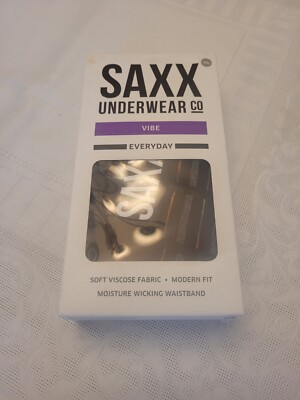 Saxx Men's Underwear - Vibe Boxer Briefs - Black Gradient sz 2XL New in Box