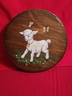 HAND PAINTED WOODEN COVER ~ SHEEP — photo 1