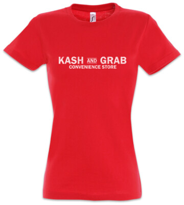 Kash And Grab Damen T-Shirt Ian Frank Carl Gallagher Shameless Supermarket Logo