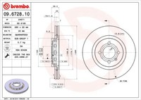 Brembo 2 Bremsscheiben BelüFtet 280 Mm (09.6728.10) | Bremsscheibenset,