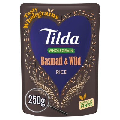 Tilda Vollkorn Basmati & Wildreis Mikrowelle 250g Packung Mit 6