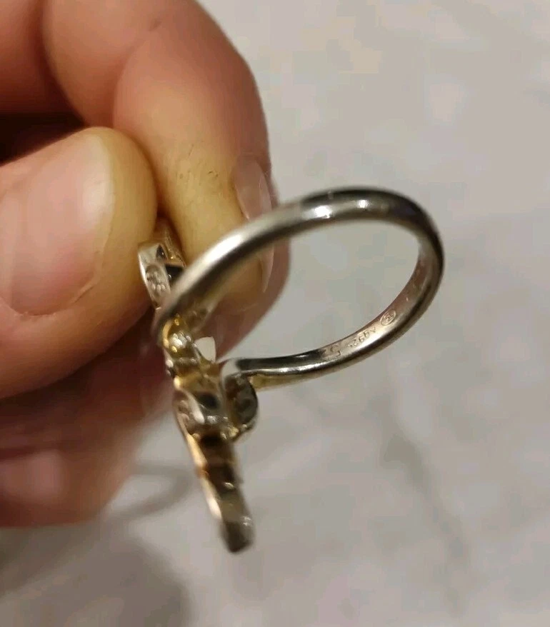 Silberring 925 Sterling Oro Mit Steinen Thomas Seib - Bild 4 von 4