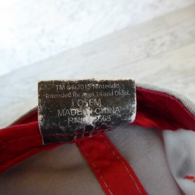 Nintendo NES Controller Snapback Hat Cap 2015 Adjustable Gray Red Embroidery