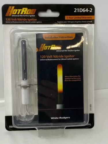 White-Rodgers 21D64-2 HotRod LP/NG 120V Universal Hot Surface Nitride Ignitor