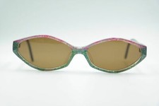 Vintage Trend Company GMC G 349 50 17 Green Pink Oval Sunglasses NOS