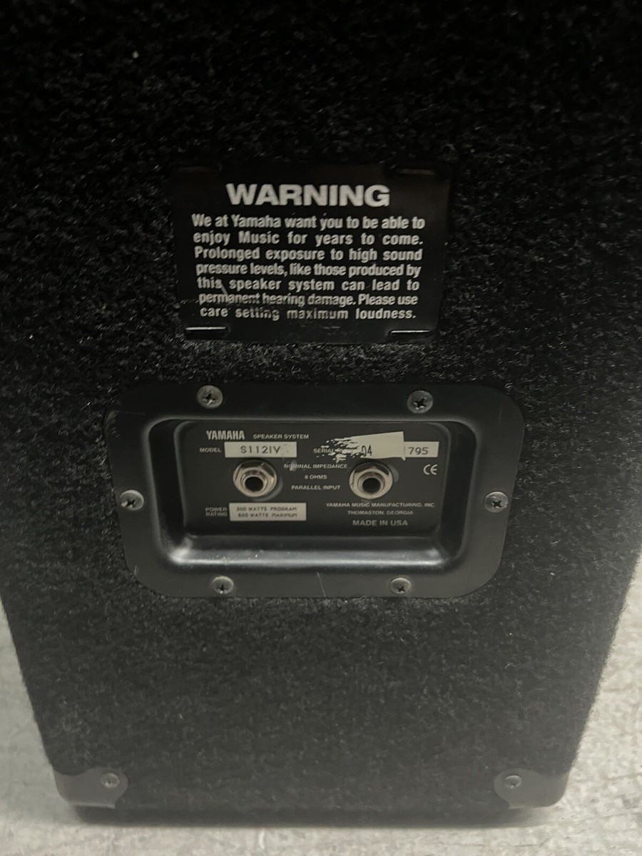 Yamaha S112IV Series 600w 12