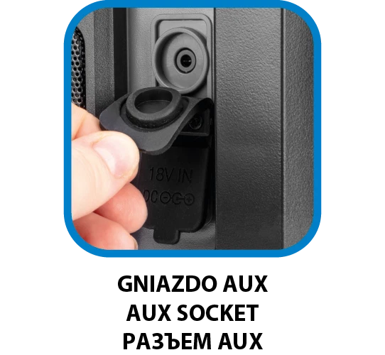 Graphite Energy+ 18V battery-powered construction site radio without battery - Image 3 of 4