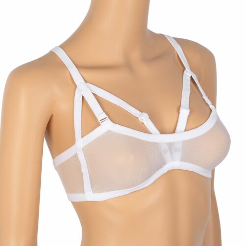 Sexy Womens Open Nipple Bra Cut Out Wireless Bralette Lace Sheer Lingerie Club Ebay 
