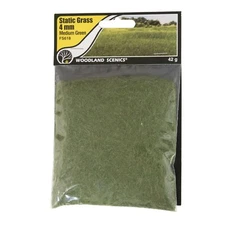 Woodland Scenics 618 | Static Grass Medium Green 4mm | Squeaky's Trains