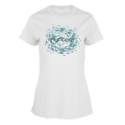 Scott Fly Rod Colorado Fly Fishing Women's School of Fish T-Shirt XL NWT NEW