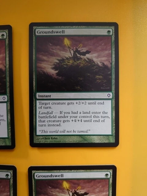 Groundswell playset Worldwake Instant 4 cardfsMagic the Gathering Card. - Image 3 of 4